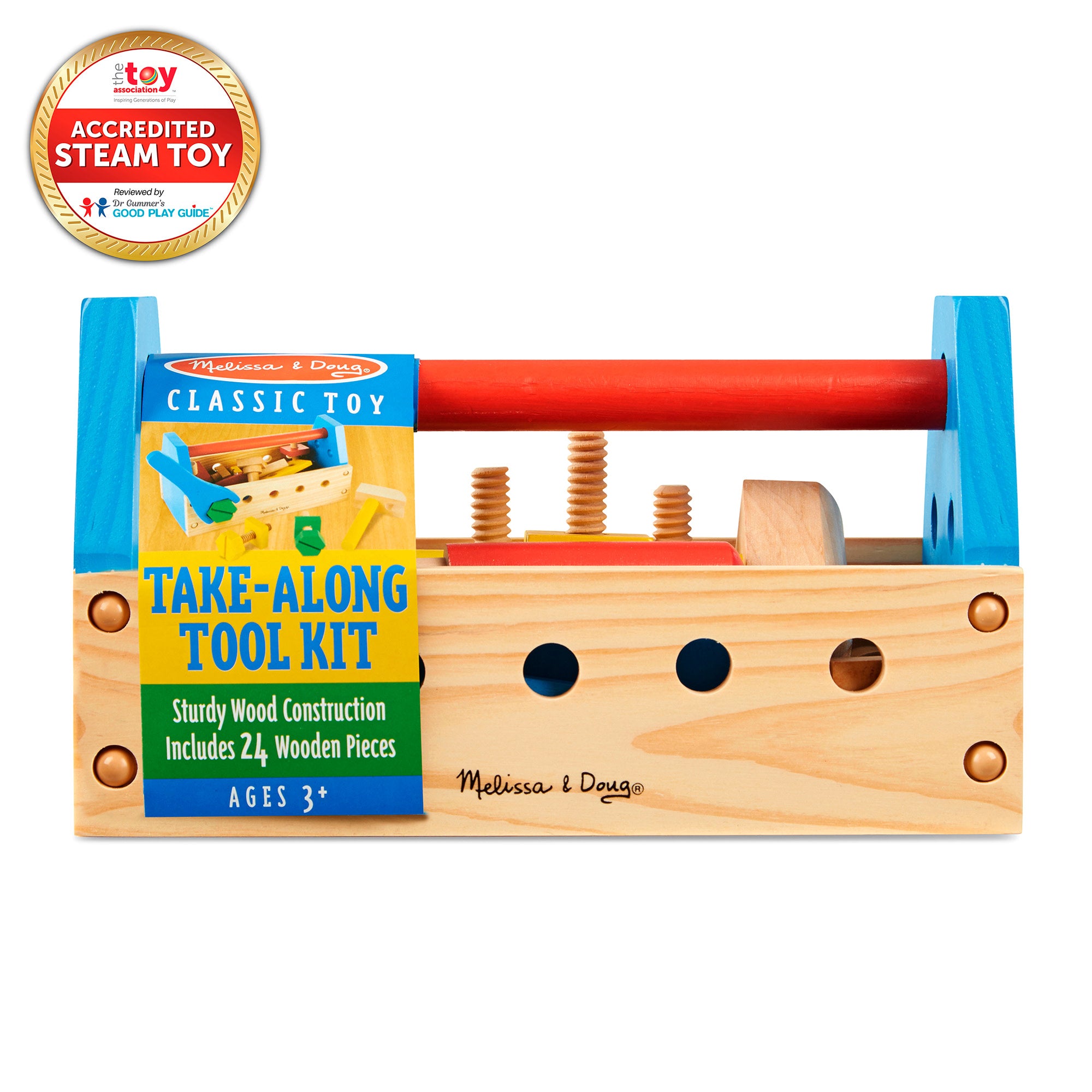 Wooden Take-Along Tool Kit - Image 3
