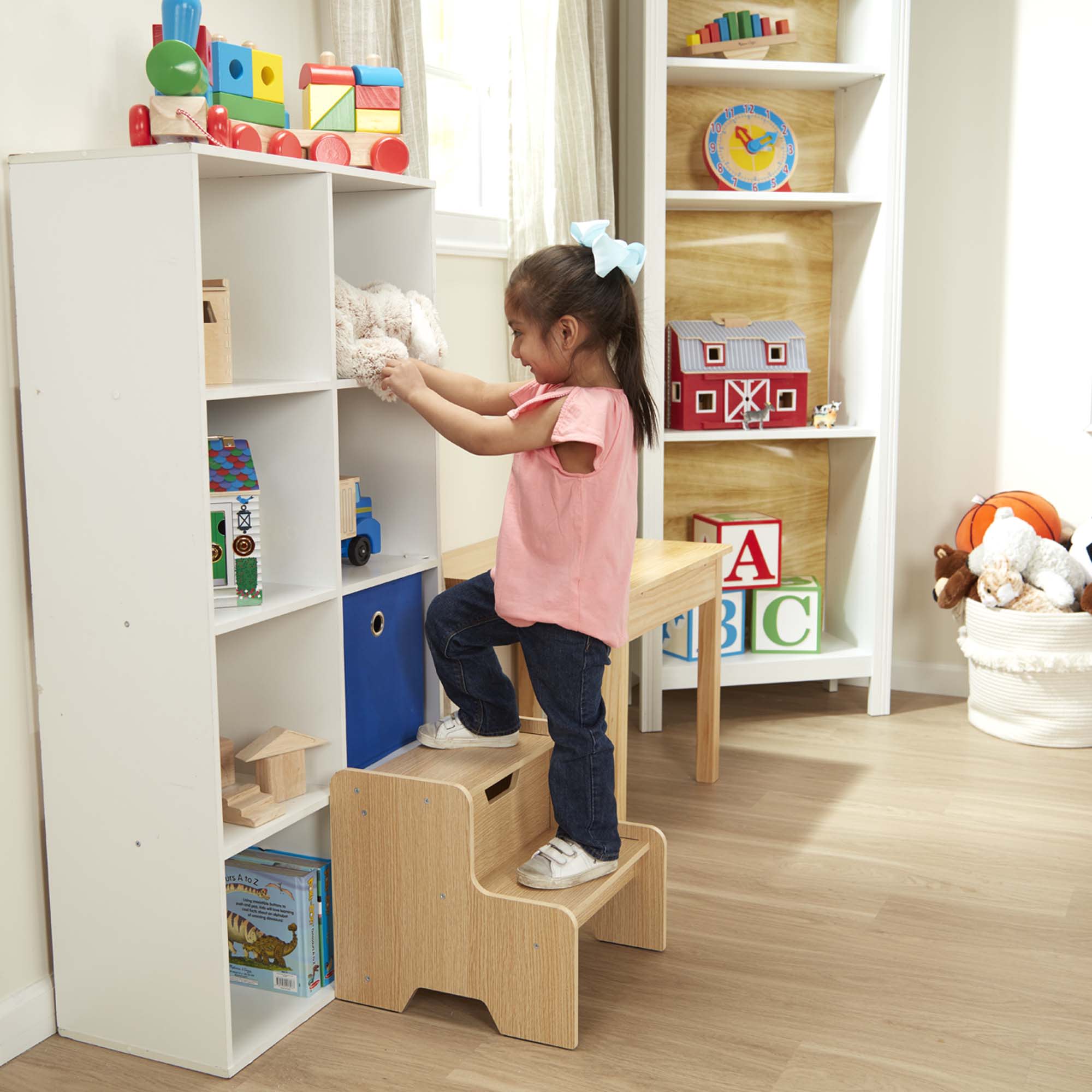 Wooden Step Stool - Natural - Image 5