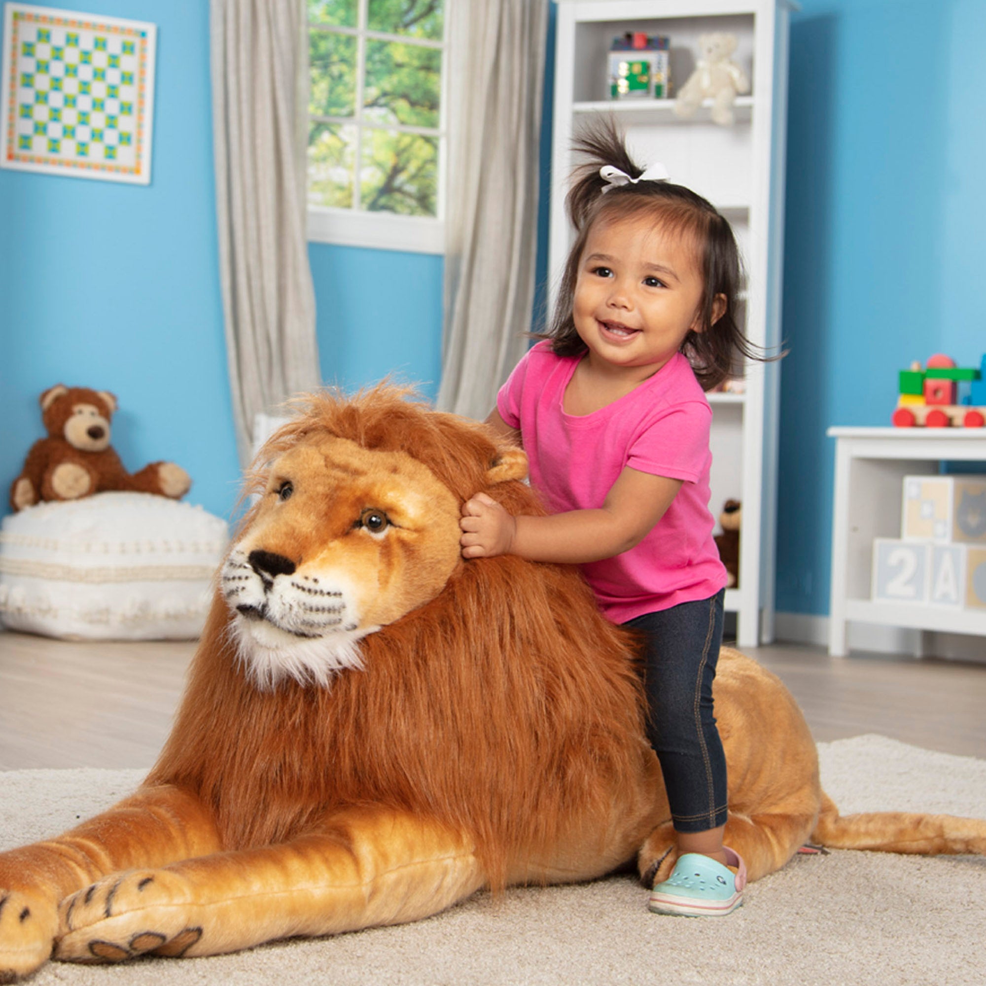 Lion Lifelike Plush Stuffed Animal - Image 2