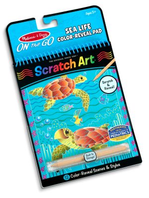 On the Go Scratch Art Color-Reveal Pad -  Sea Life