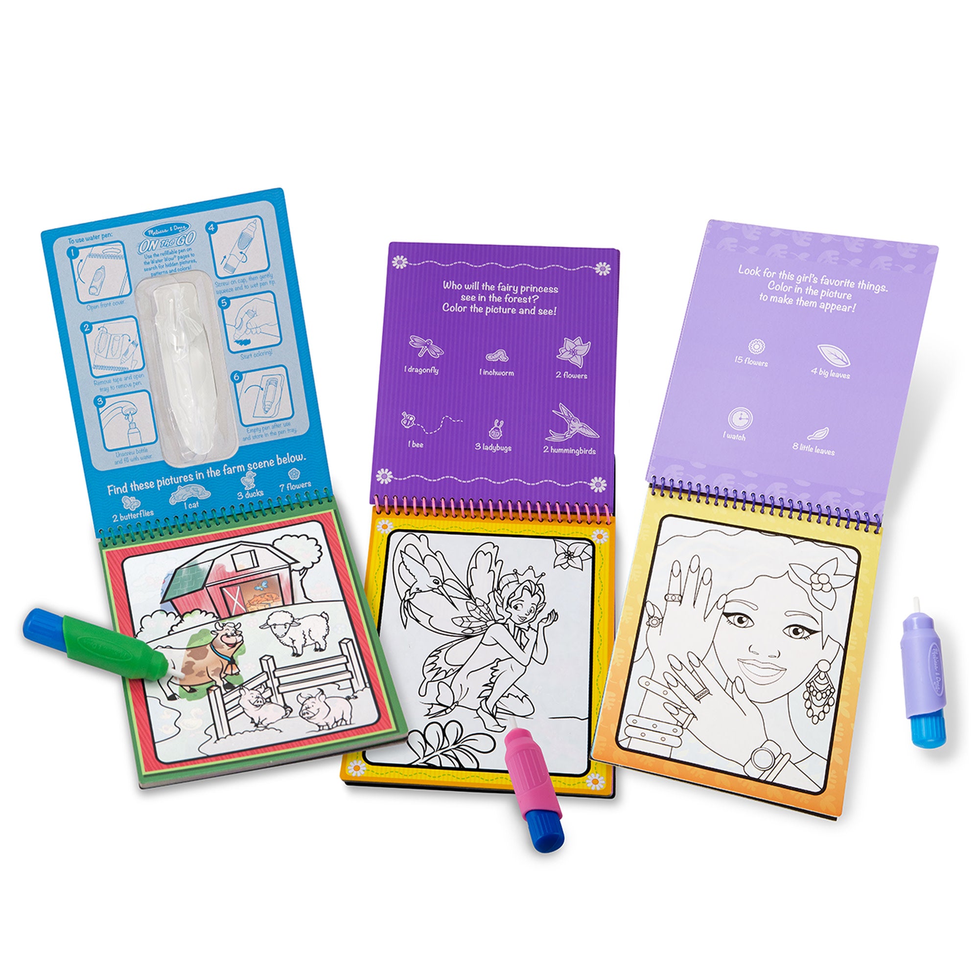 On the Go? Water Wow!? 3-Pack: Makeup & Manicures. Fairy Tale. Animals - Image 9