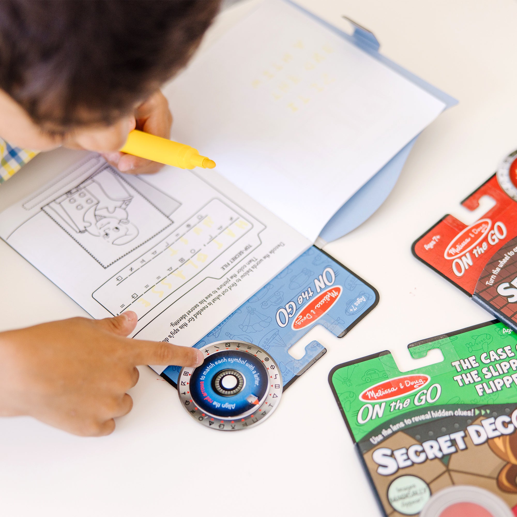 On the Go? Secret Decoder Activity Books 3-Pack: Slippery Flippers. Runaway Ruby. Game Book - Image 7