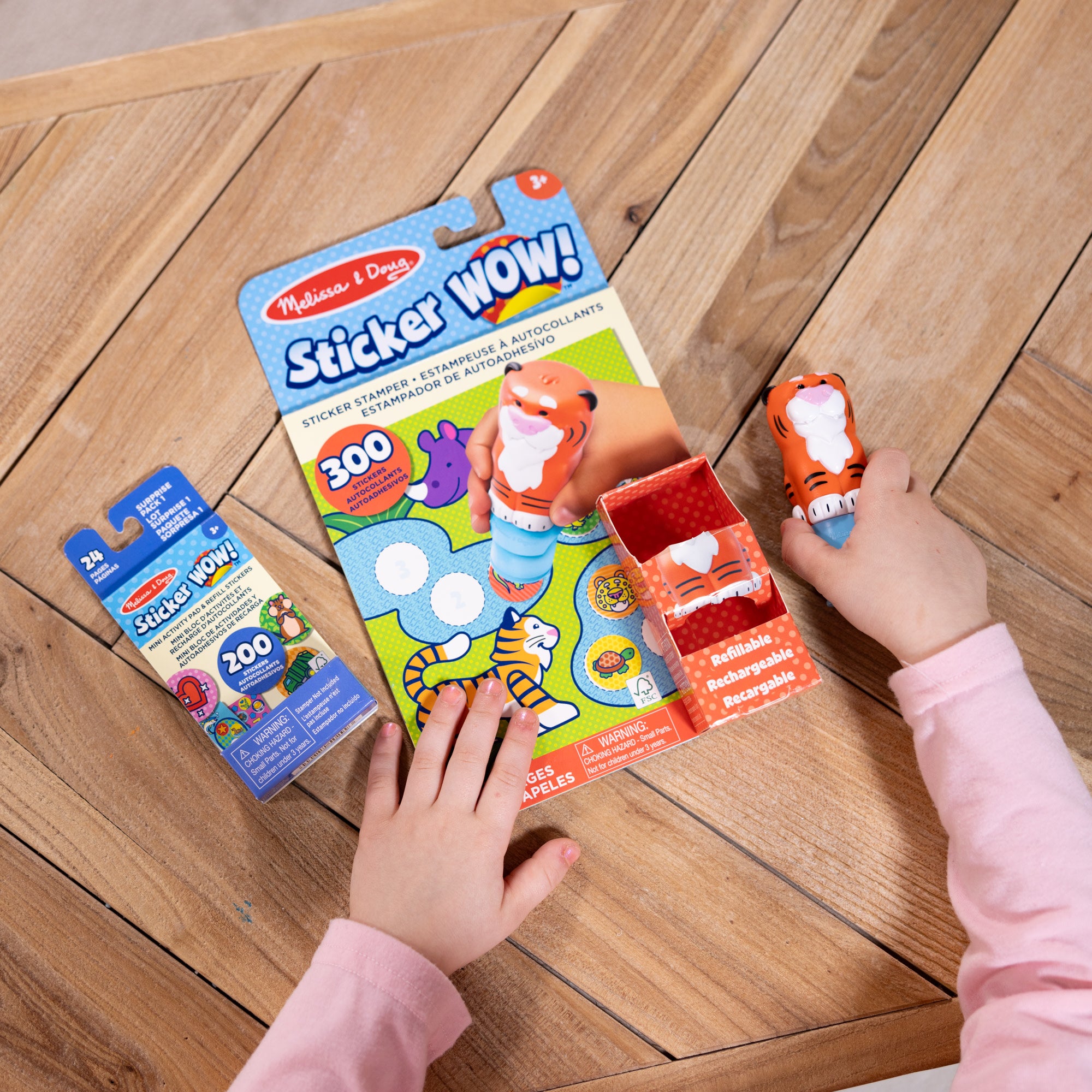 Sticker WOW!? Tiger Bundle: Activity Pad & Sticker Stamper + Mini Activity Pad and 200 Refill Stickers - Image 7