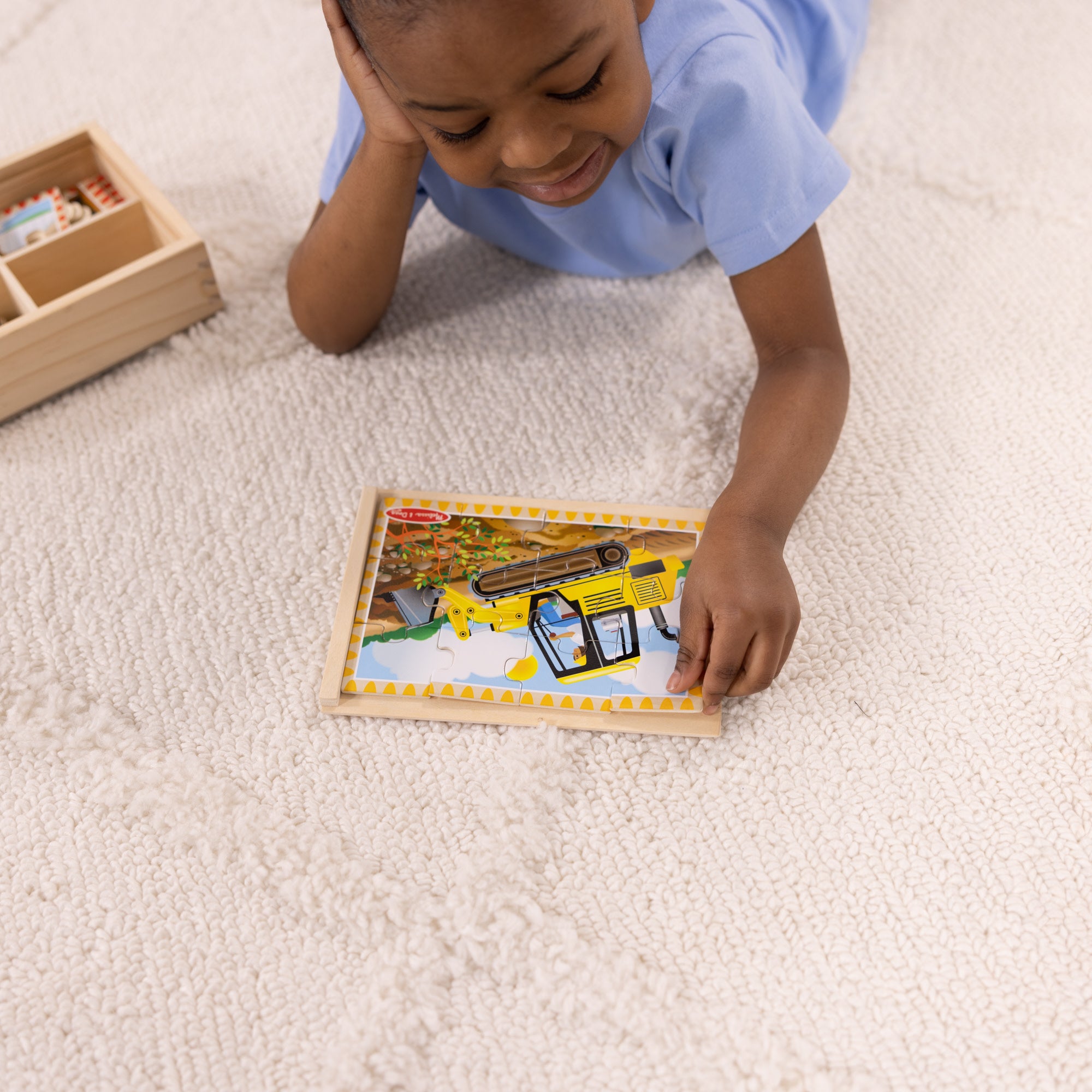 Wooden Jigsaw Puzzles in a Box - Construction - Image 5