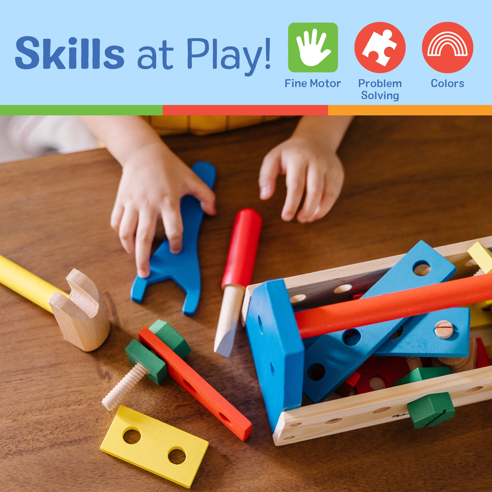 Wooden Take-Along Tool Kit - Image 5