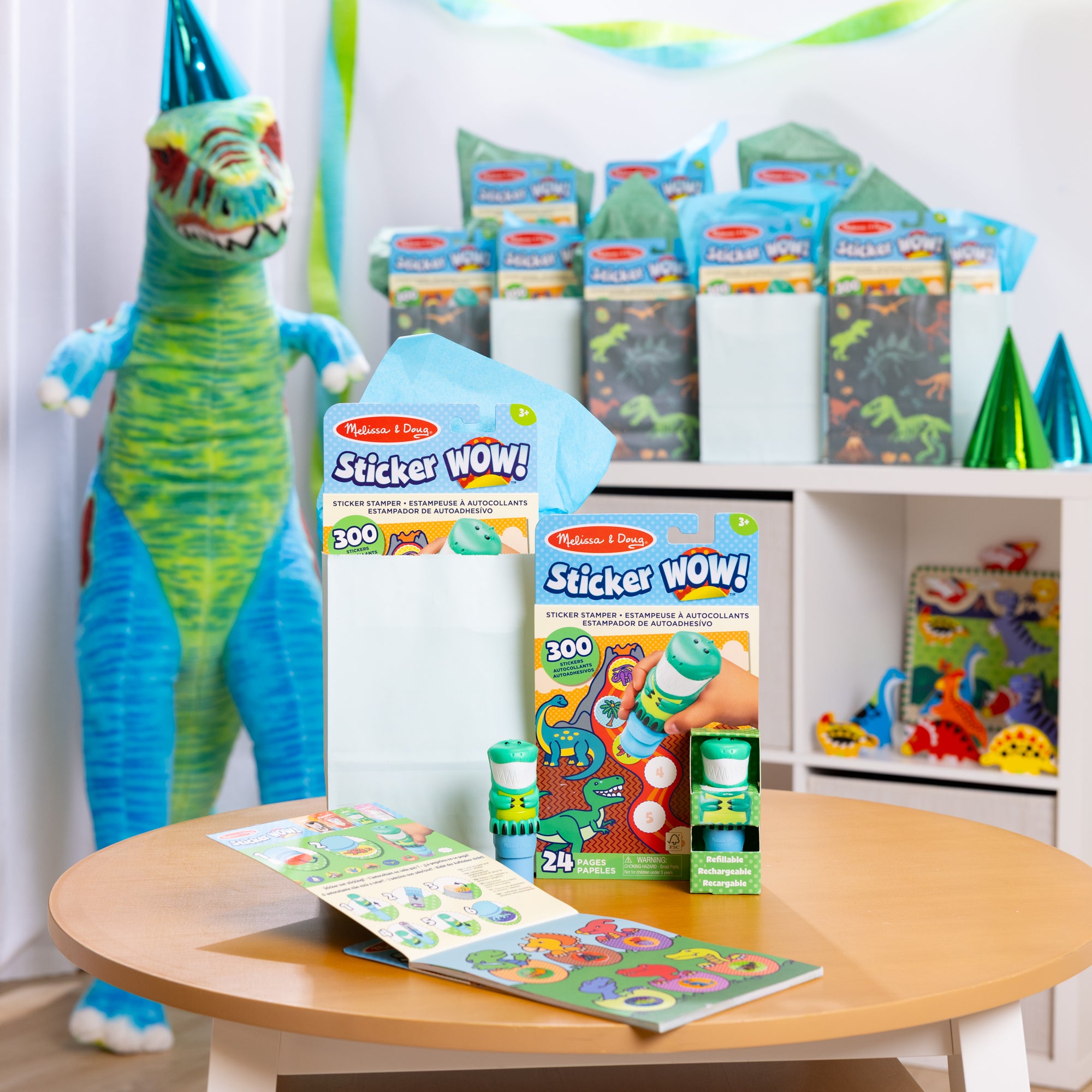 Sticker WOW!? Activity Pad & Sticker Stamper 12-PACK - Dinosaur - Image 9