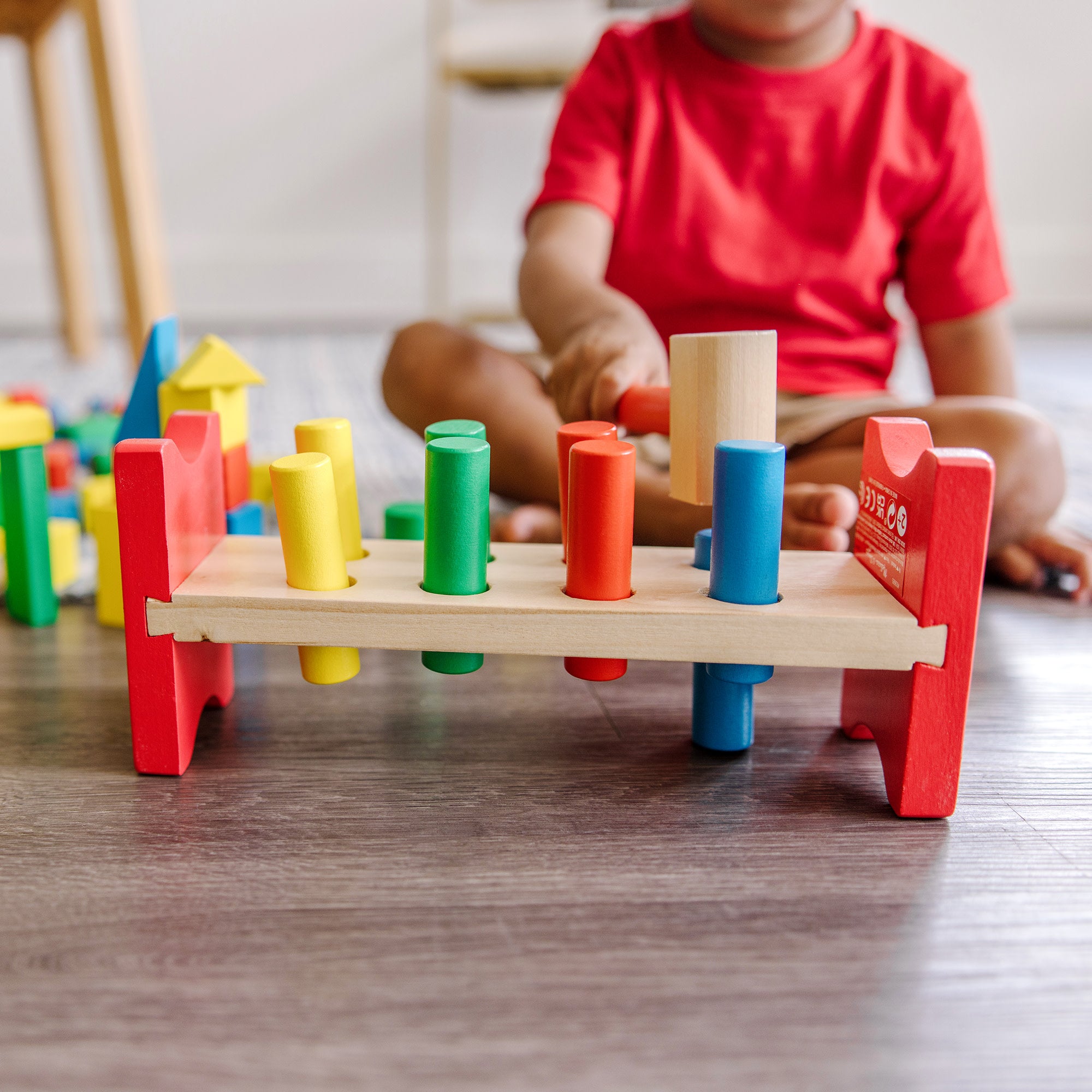 Stack. Sort & Pound Wooden Toy Collection - Image 6