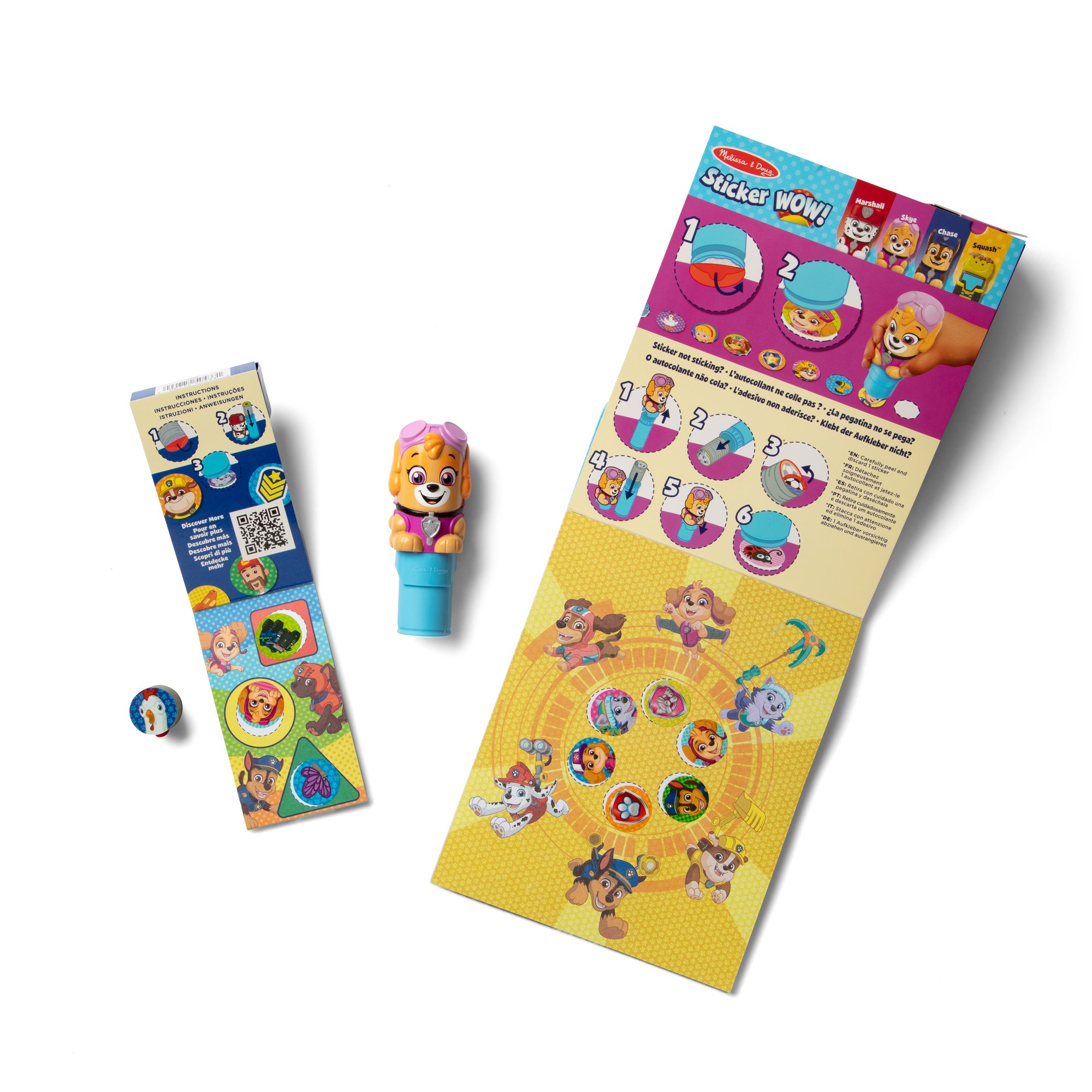 Sticker WOW!? PAW Patrol Skye Bundle: Activity Pad & Sticker Stamper + Mini Activity Pad and 200 Refill Stickers - Image 4