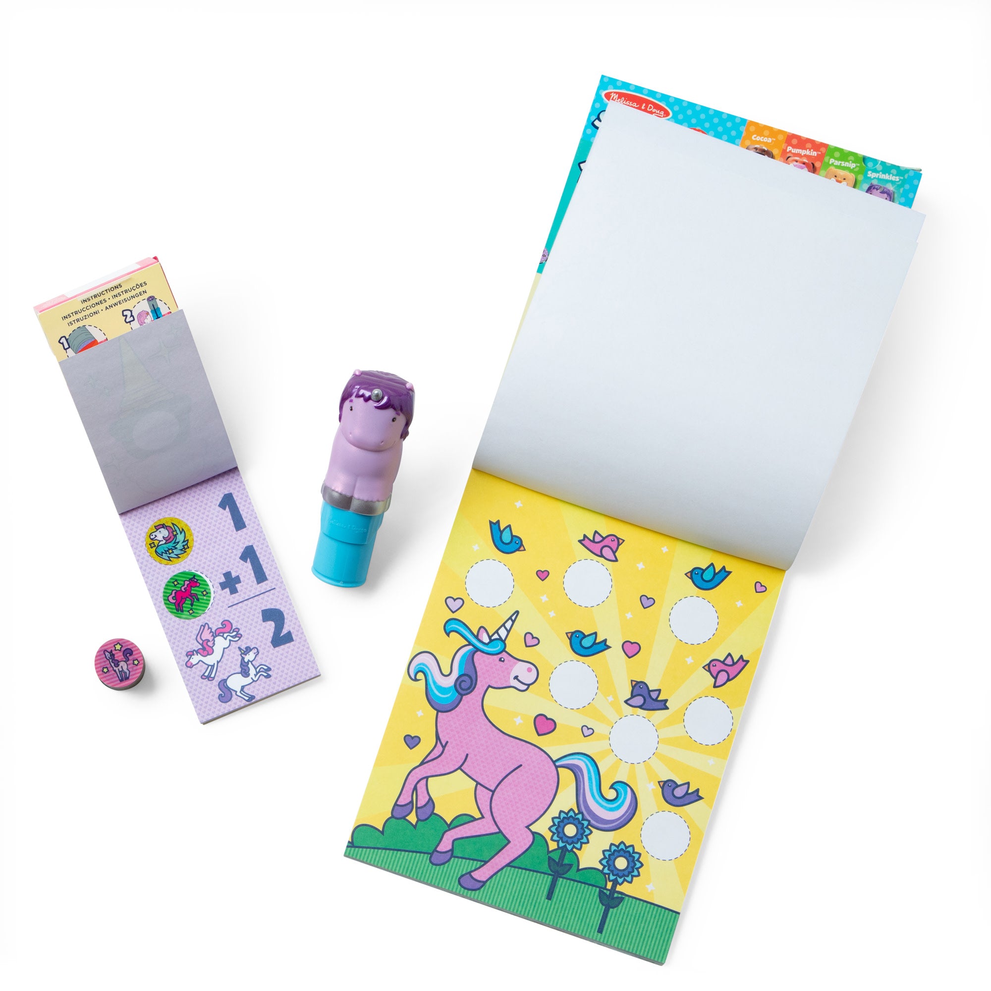 Sticker WOW!? Purple Unicorn Bundle: Activity Pad & Sticker Stamper + Mini Activity Pad and 200 Refill Stickers - Image 3