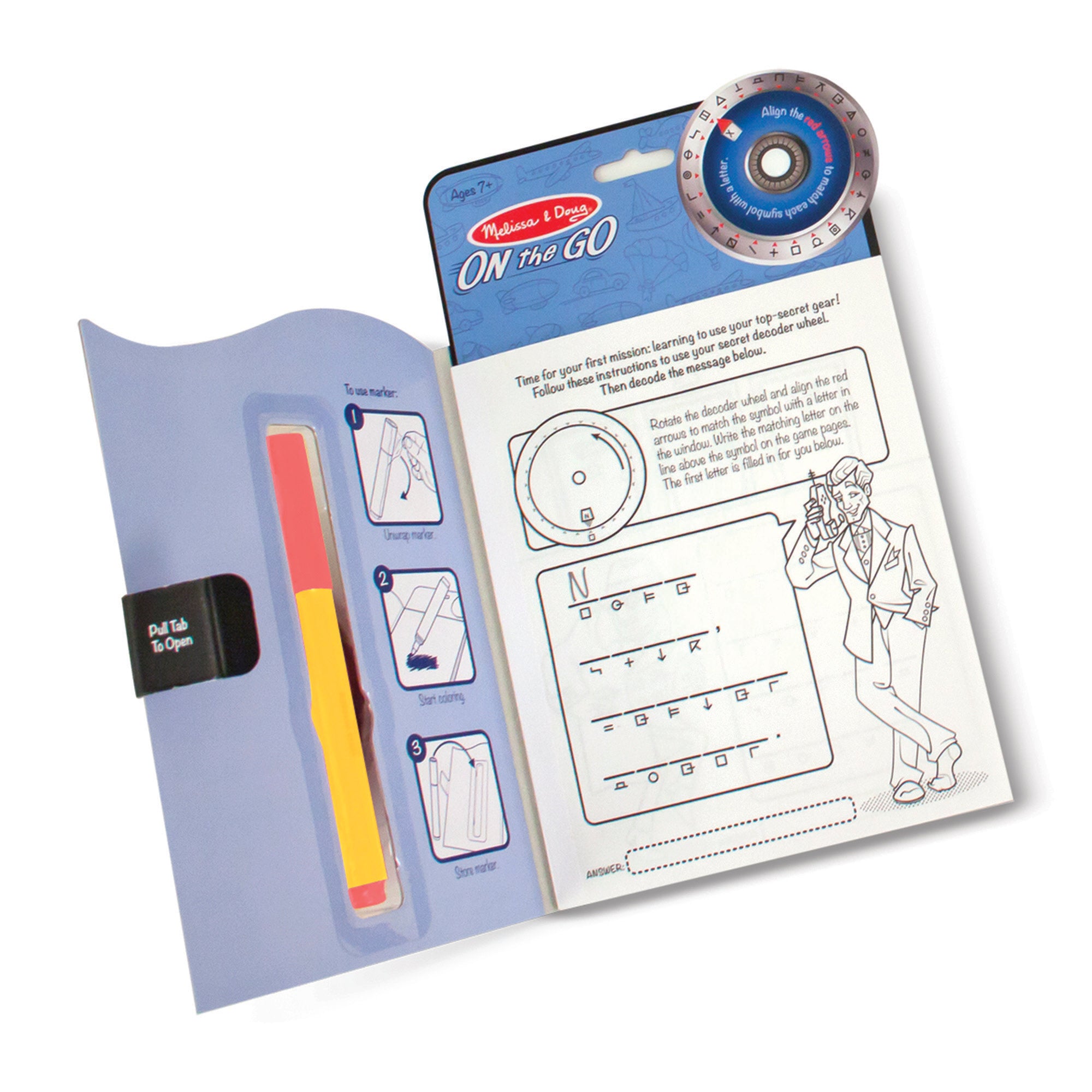 On the Go? Secret Decoder Activity Books 3-Pack: Slippery Flippers. Runaway Ruby. Game Book - Image 5