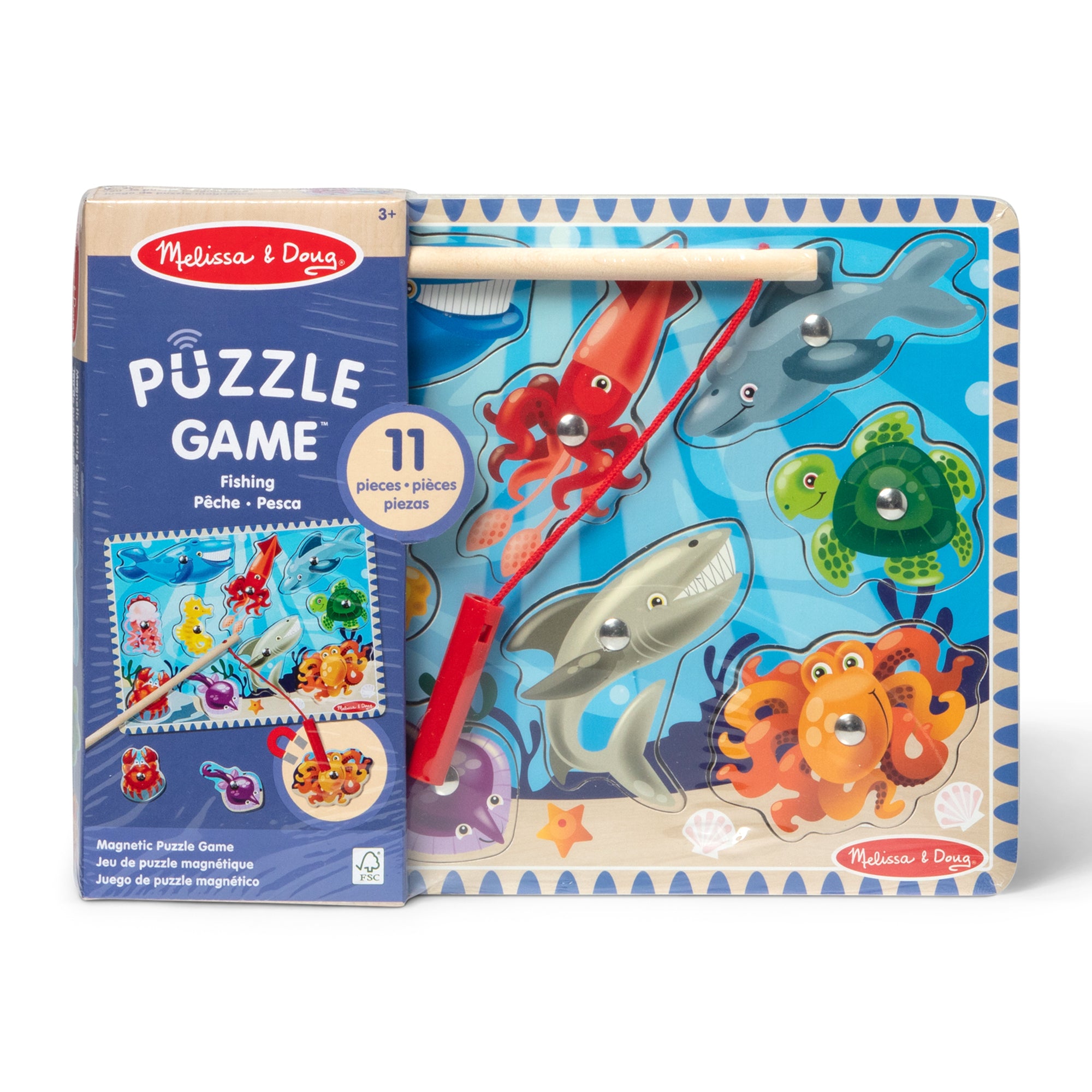Fishing Magnetic Puzzle Game - 10 Pieces - Image 3