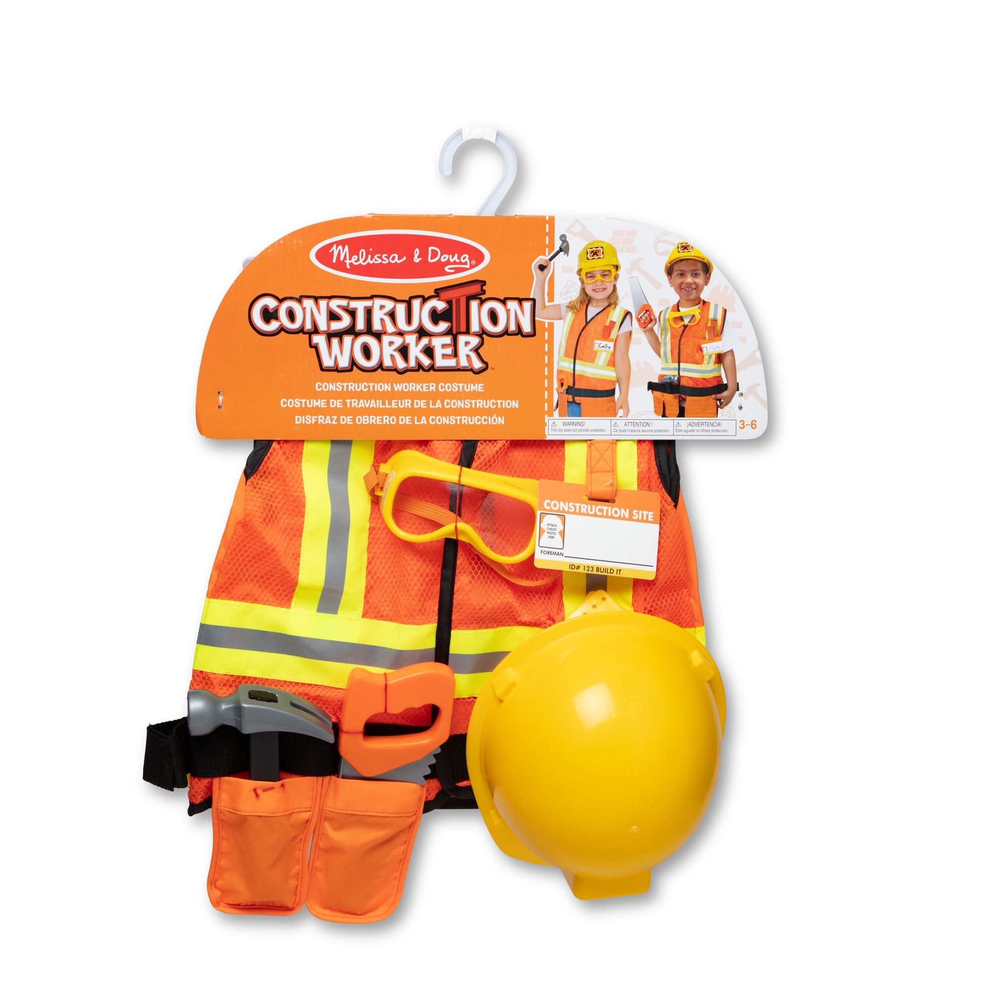 Construction Worker Costume Role Play Set - Image 3
