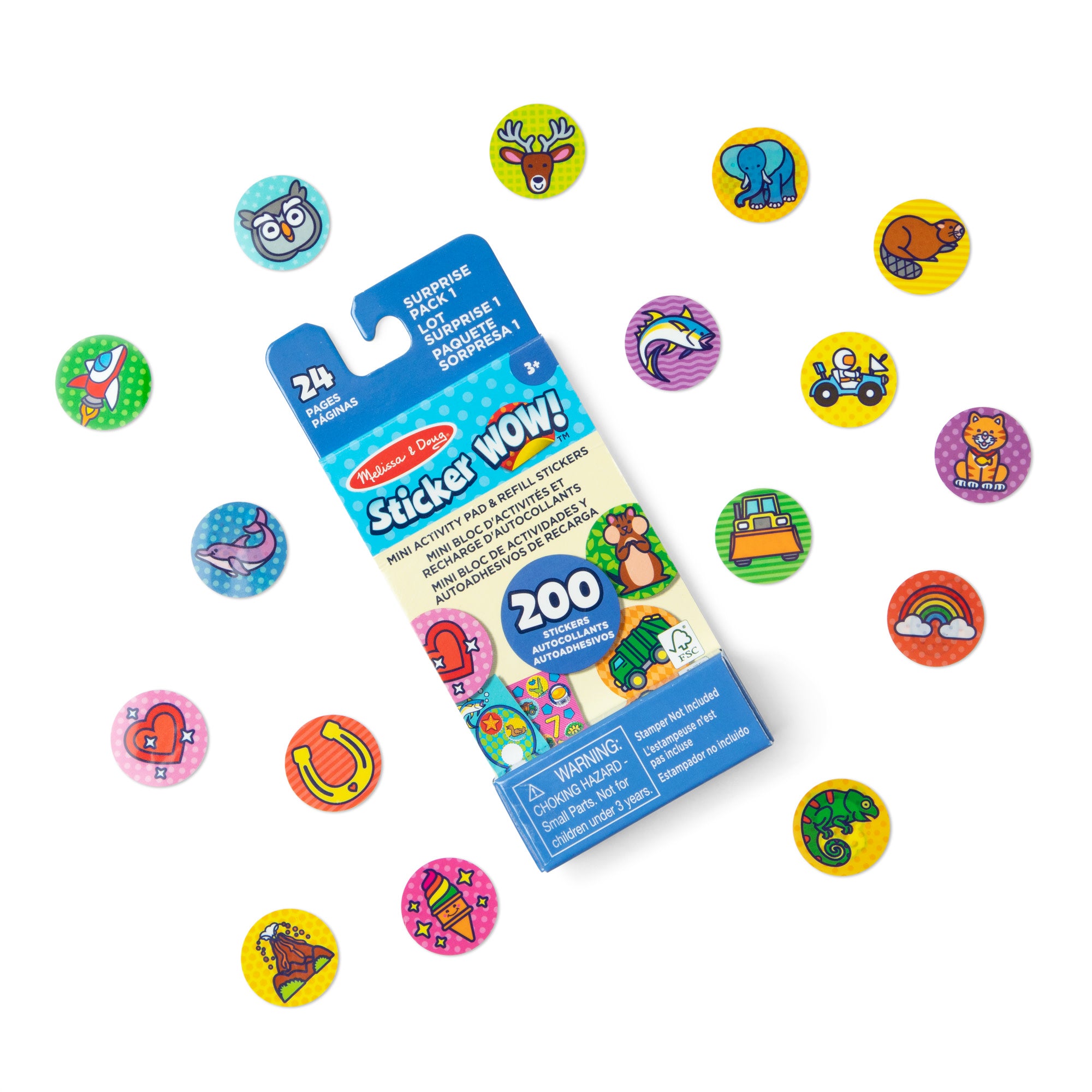 Sticker WOW!? Mini Activity Pad & Refill Stickers - Surprise Pack 1 (200+ Stickers. Stamper Not Included) - Image 3