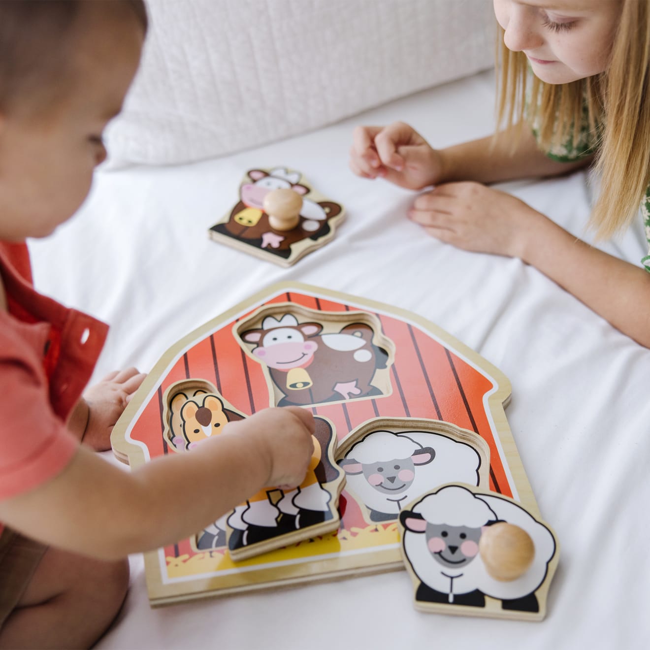 Barnyard Animals Jumbo Knob Puzzle - 3 Pieces - Image 6