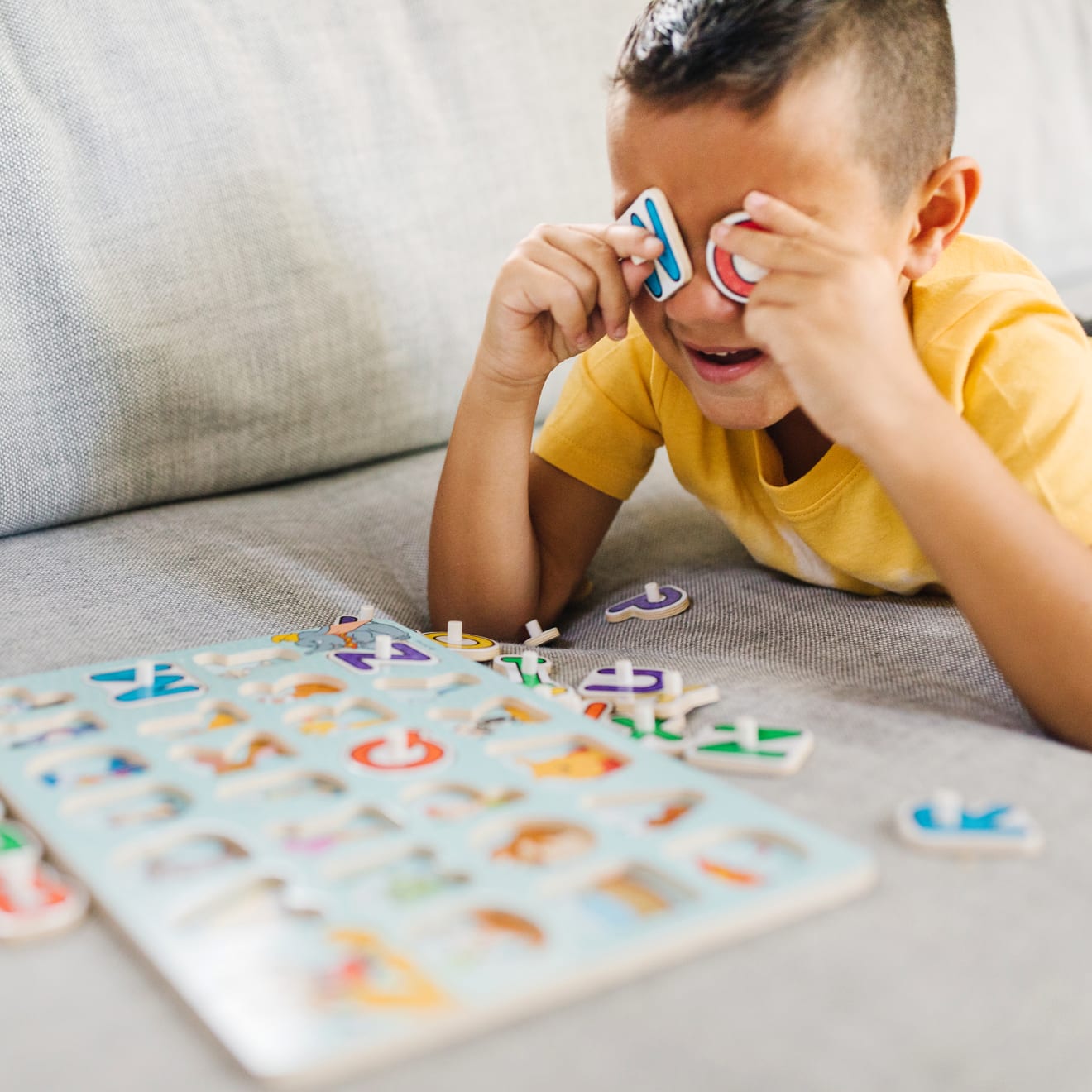 Disney Classics Wooden Alphabet Peg Puzzle - Image 2