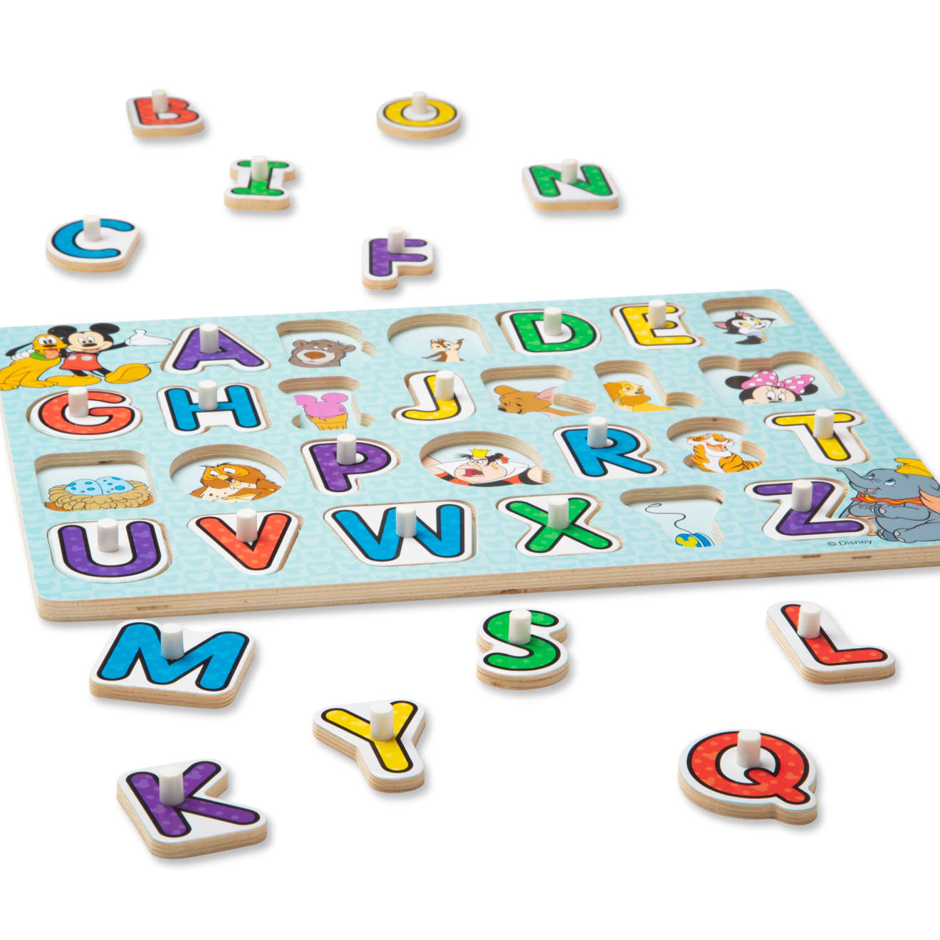 Disney Classics Wooden Alphabet Peg Puzzle - Image 4