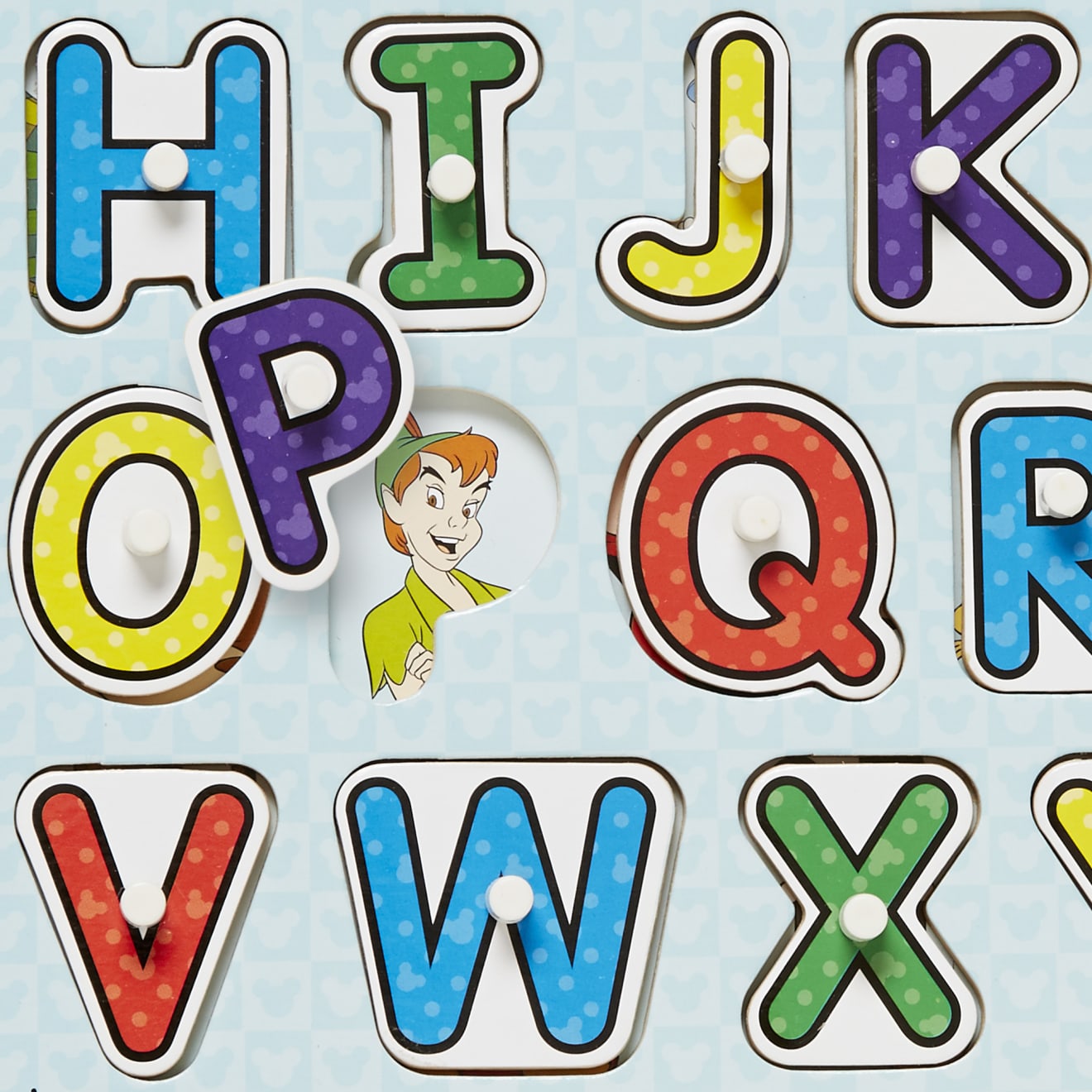 Disney Classics Wooden Alphabet Peg Puzzle - Image 9