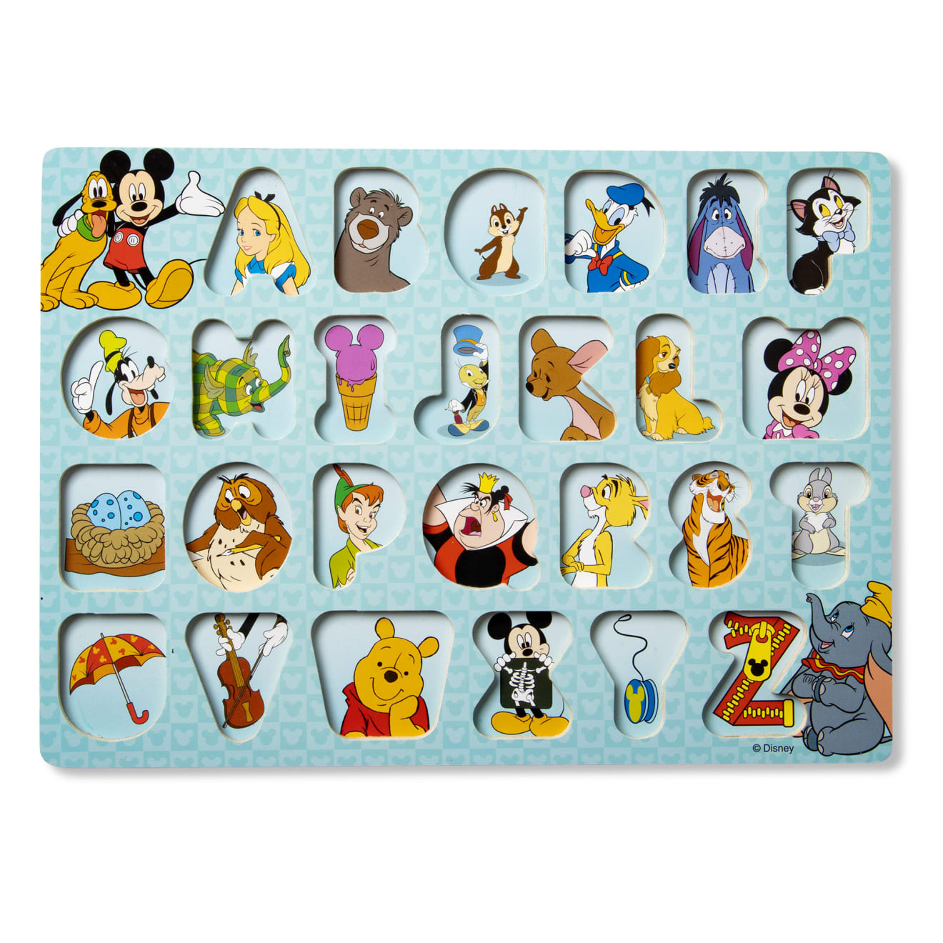Disney Classics Wooden Alphabet Peg Puzzle - Image 7