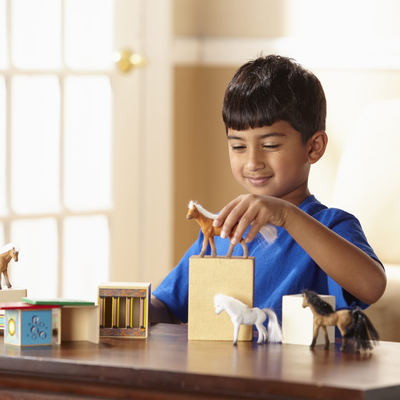 Horse Carrier Wooden Vehicles Play Set - Image 5