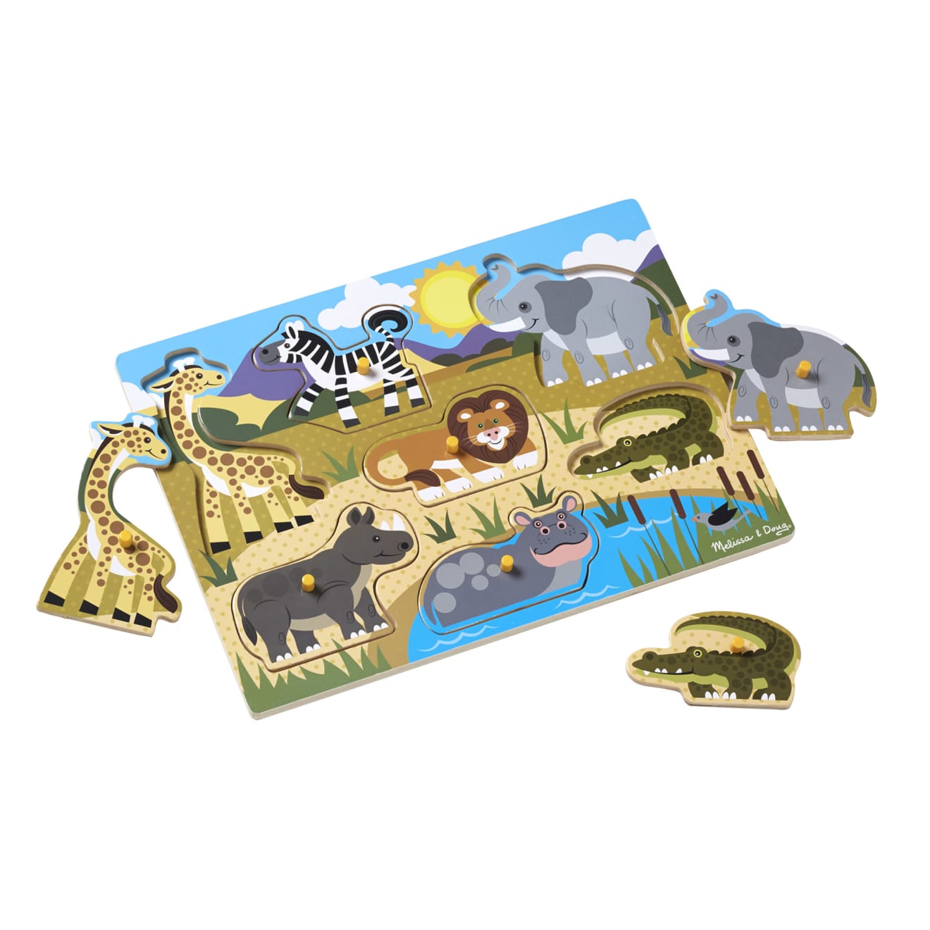 Safari Peg Puzzle - 7 Pieces - Image 9