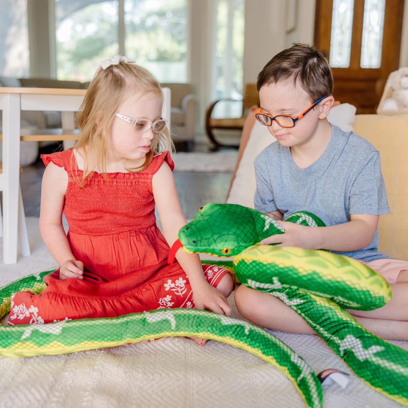 Snake Jumbo Stuffed Animal - Image 7