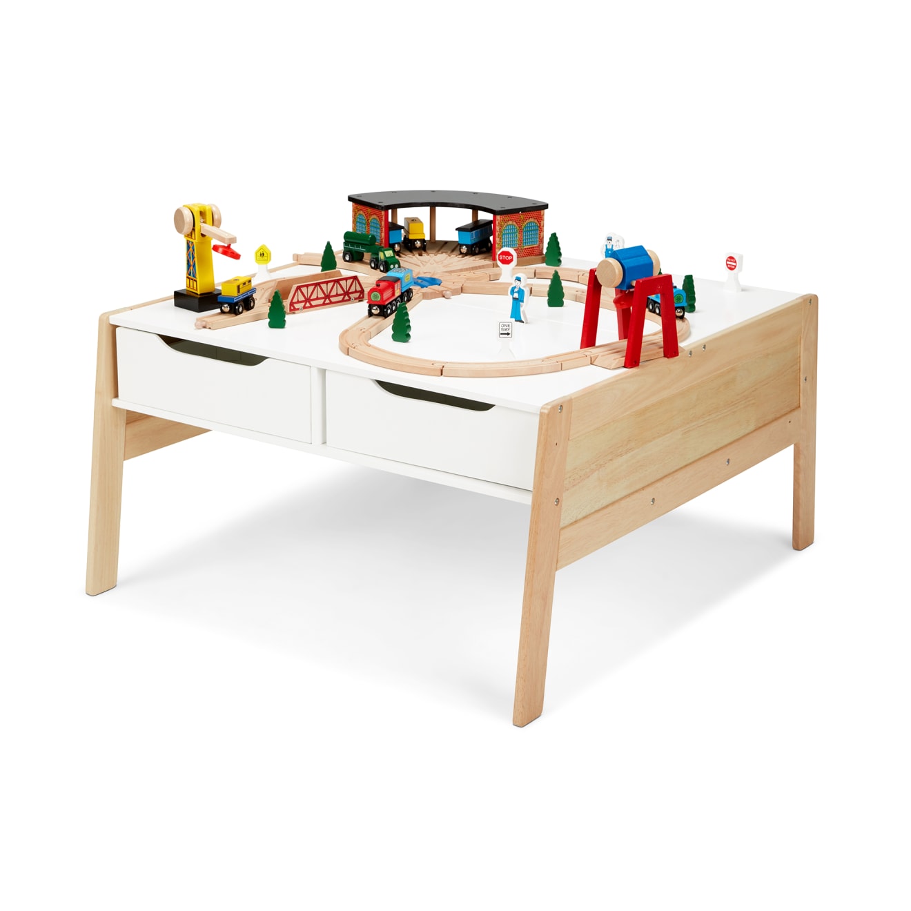 Wooden Art & Activity Table with Bins - Image 4