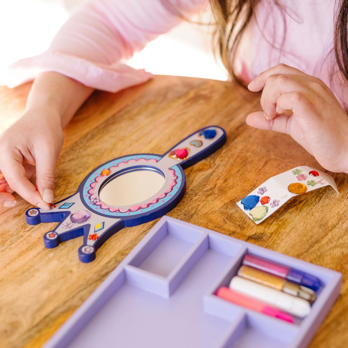 Decorate-Your-Own Wooden Princess Mirror - Image 7