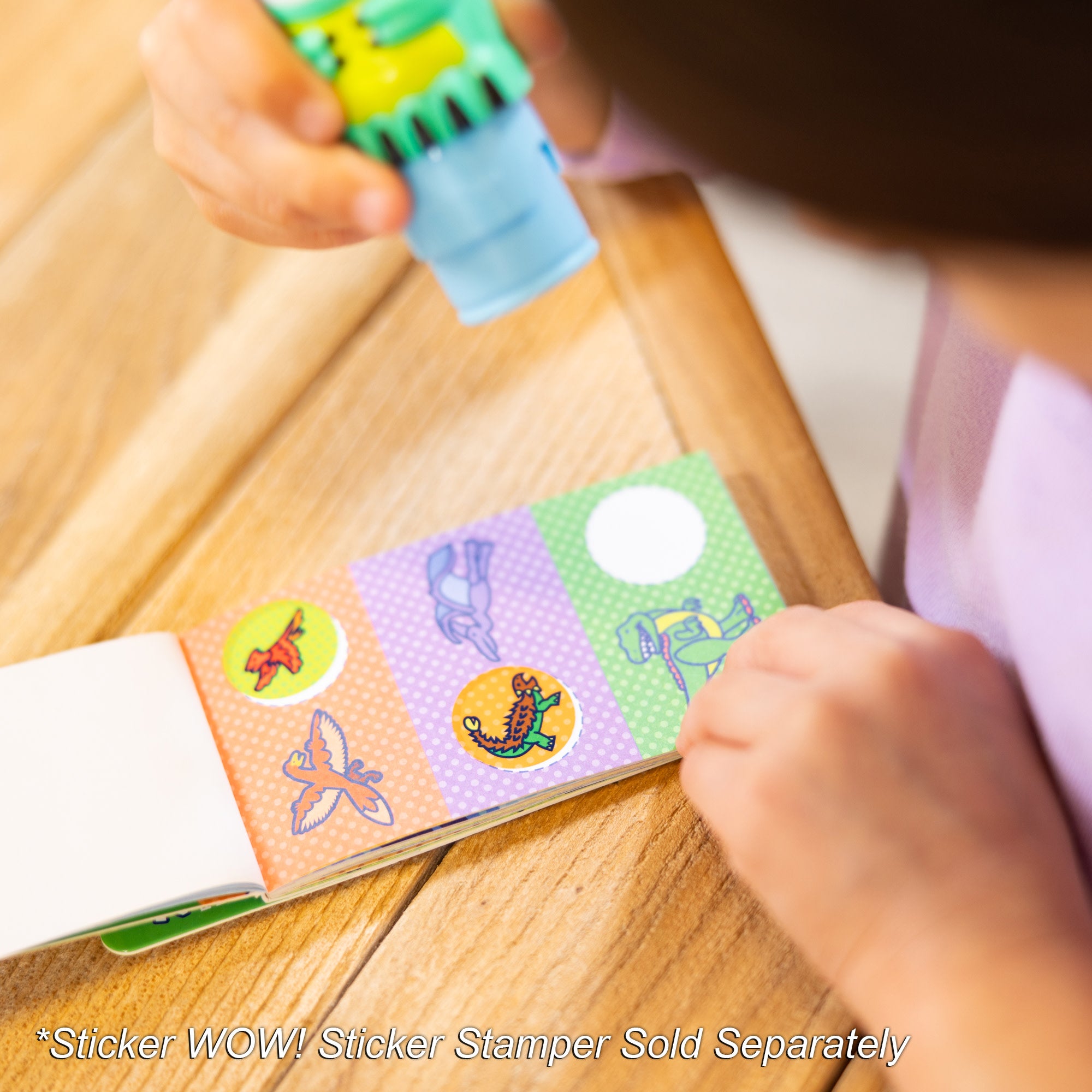 Sticker WOW!? Mini Activity Pad & Refill Stickers - Dinosaur (200+ Stickers. Stamper Not Included) - Image 2