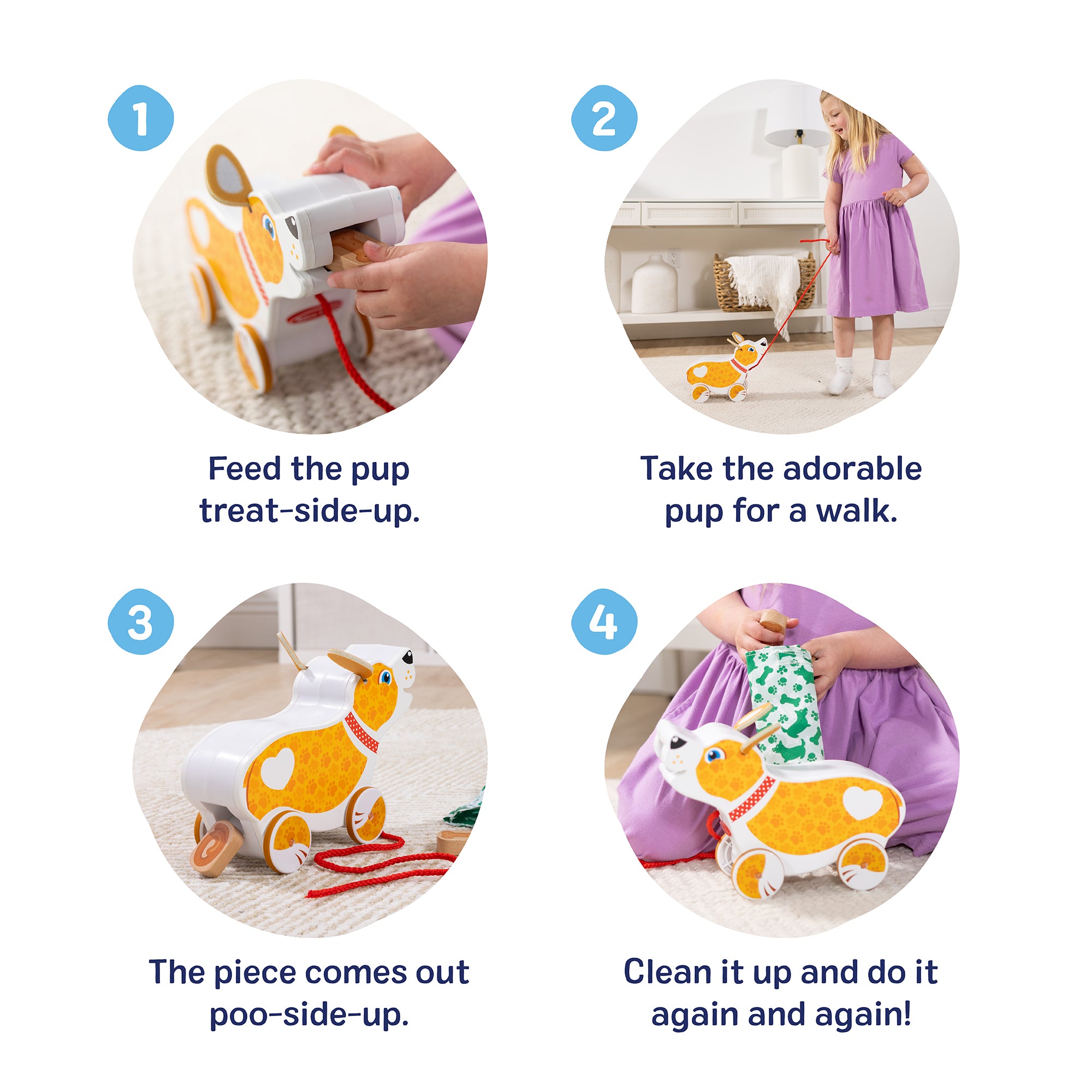 Feed. Walk & Poo Pup Play Set - Image 5