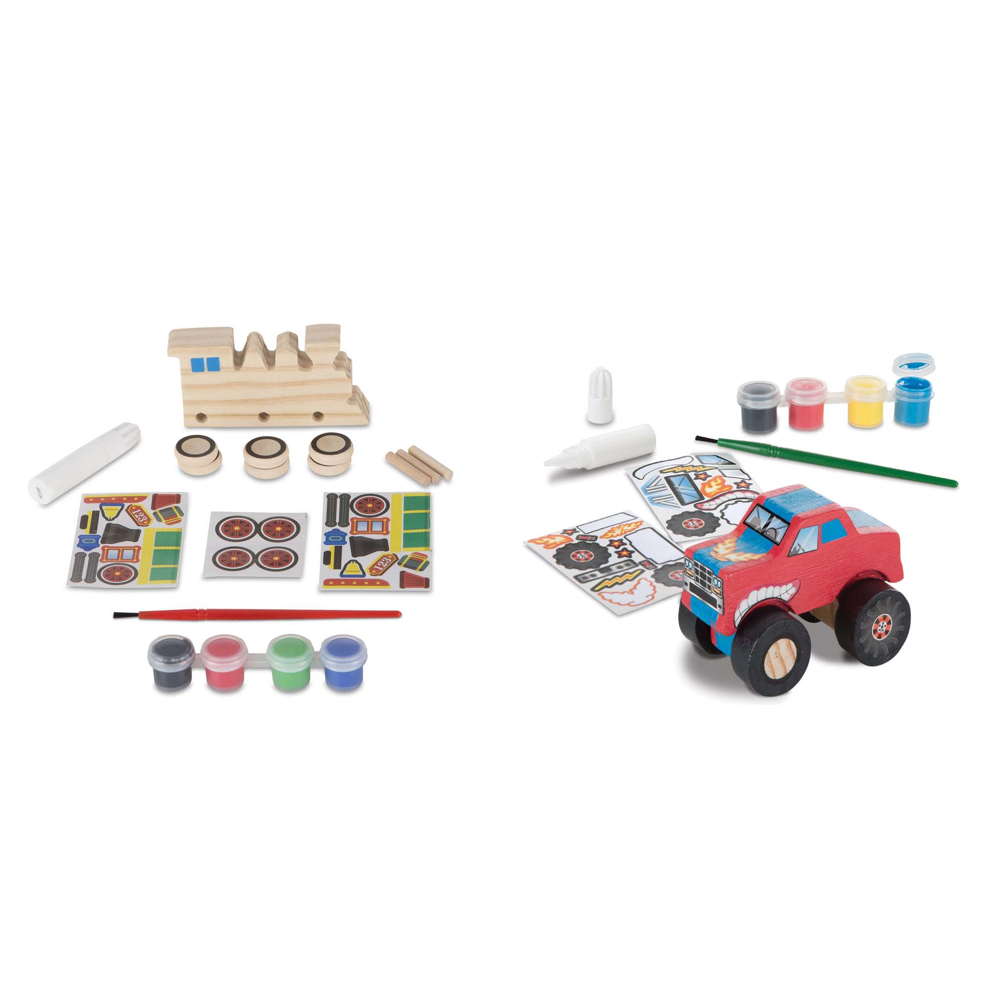 Created by Me!? Vehicles Craft Kit 2-Pack: Monster Truck. Train - Image 4