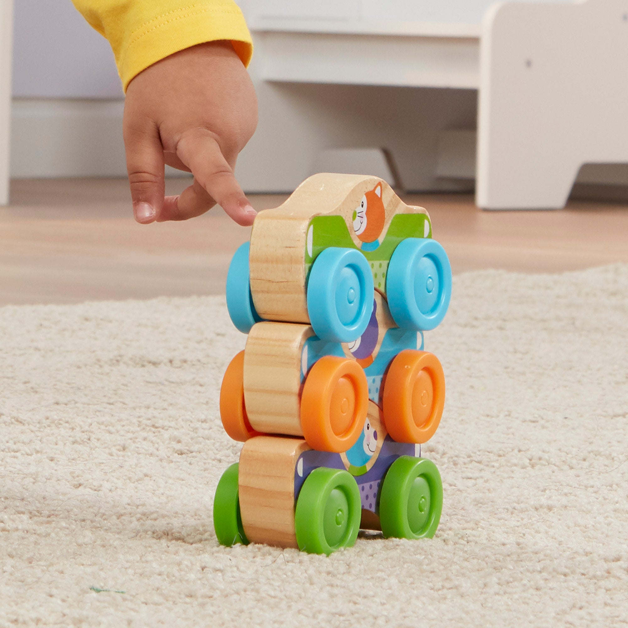 Wooden Animal Stacking Cars - Image 6