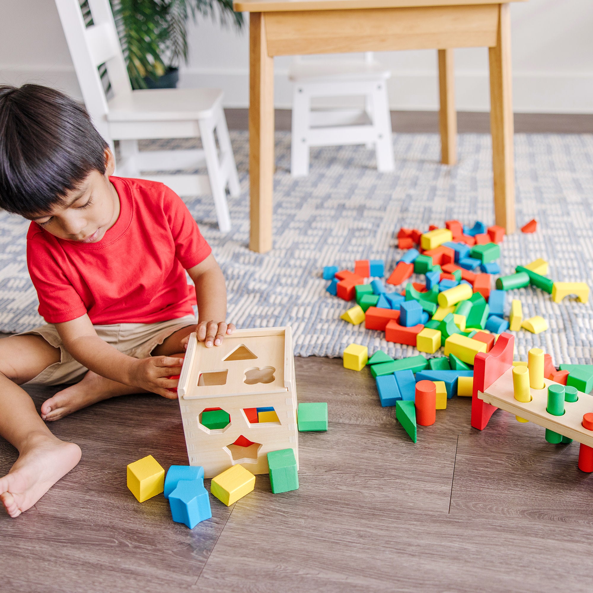 Stack. Sort & Pound Wooden Toy Collection - Image 7