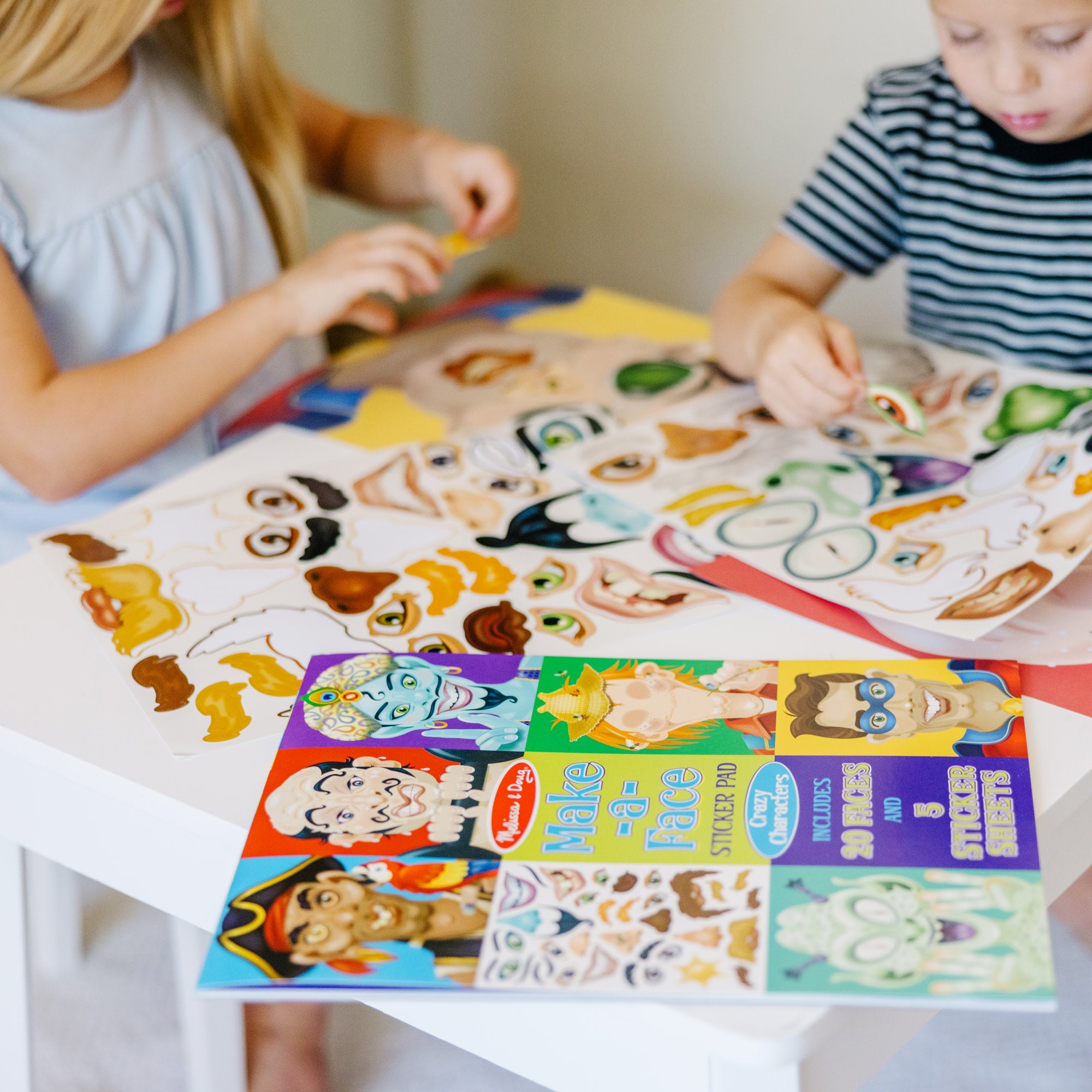 Make-a-Face Sticker Pad - Crazy Characters - Image 2